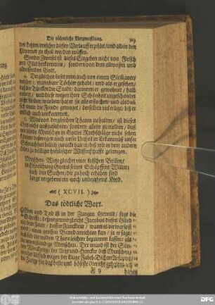 (XCVII.) Das tödtliche Wort.