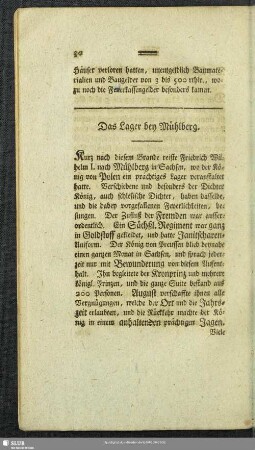 Das Lager bey Mühlberg