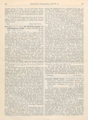 407-408 [Rezension] Heinrici, C. F. Georg, Der literarische Charakter der neutestamentlichen Schriften