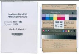 Entnazifizierung Heinrich Kierdorff , geb. 13.08.1910 (Dentist)