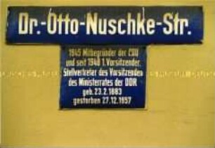 Straßenschild in Dresden