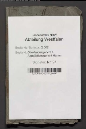 Verzeichnis der beim Tribunal in Rees in 1. Instanz verhandelten Sachen (Akten der OLG-Kommission Emmerich)
