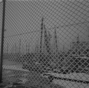 Saßnitz. Fischereihafen im Winter