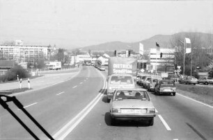Offenburg: Autobahn; Einfahrt von Offenburg