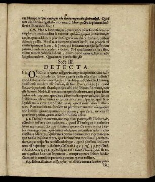Sect. III. Detecta.