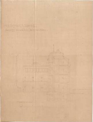 Hildebrand, Adolf von; Worms, Hagenstr. - Neumarkt; Siegfriedbrunnen und Bibliotheksbau - Bibliotheksbau, Seitenflügel (Schnitt)