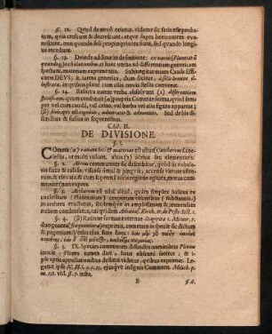 Cap. II. De Divisione