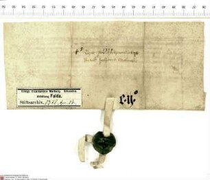 Die Geschwister Johann Walrabe, Mönch (brudir), und Elisabeth (Else) Walrabe bekunden, dass ihr Bruder, [N.N.] Walrabe, mit ihrer Zustimmung dem K...
