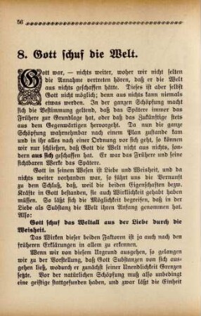 8. Gott schuf die Welt
