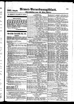 395.Ausgabe. Mittwoch, 10. März 1915