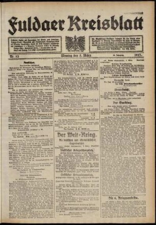 Ausgabe vom Montag, den 05. März 1917.