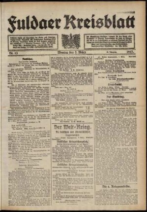 Ausgabe vom Montag, den 05. März 1917.