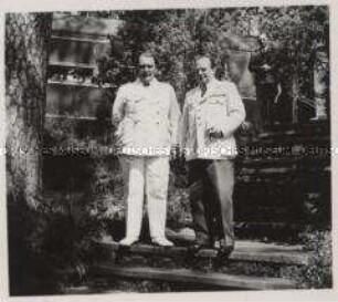 Wehrmachtssoldaten, Der Reichsmarschall Hermann Wilhelm Göring und sein Generalluftzeugmeister Generaloberst Ernst Udet