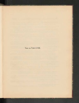 Text zu Tafel LVIII.