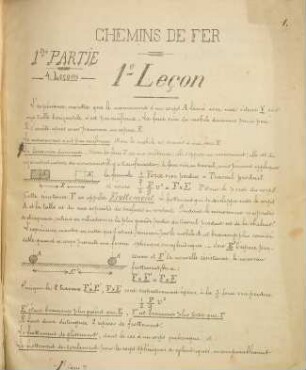Cours de chemins de fer : École d'Application de Cavalerie. 12 Leçons