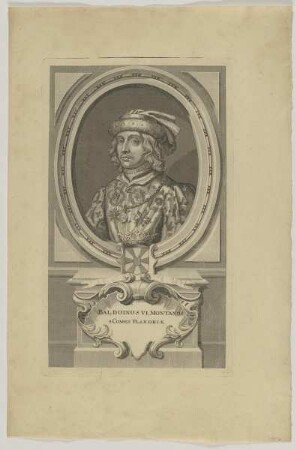 Bildnis des Balduinus VI. Montanus, 8. Comes Flandriae