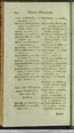 Von dem Menschen seiner Verschiedenheit und Eigenheit