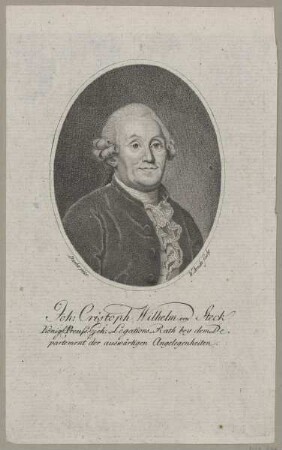 Bildnis des Joh: Christoph Wilhelm von Steck