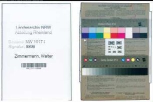 Entnazifizierung Walter Zimmermann , geb. 25.02.1888 (Behoerdenangestellter)