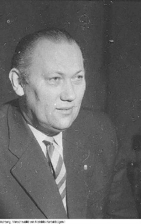 Dresden. Fritz Meyer, Vorsitzender des Stadtvorstandes der CDU, 1962