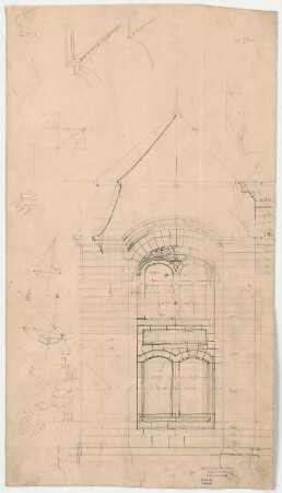 Thiersch, Friedrich von; Ludwigsburg; Garnisonkirche - Fenster (Teilansicht)