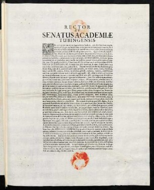Rector Et Senatus Academiae Tubingensis