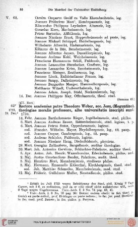 14. Februar 1724 bis 16. Dezember 1733