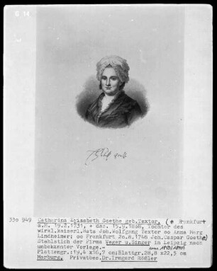 Bildnis Catharina Elisabeth Goethe