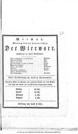 Der Wirrwarr
