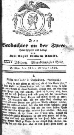 44. Stueck, 31. Oktober 1836
