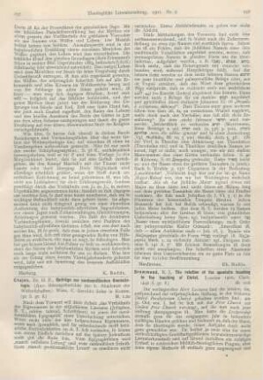 238-240 [Rezension] Drummond, R. J., The relation of the apostolic teaching to the teaching of Christ