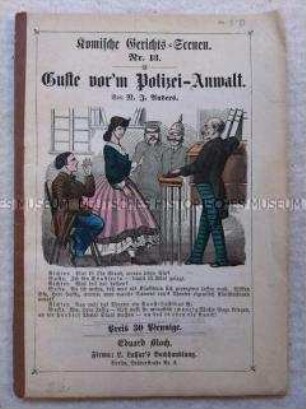 Satirische Schrift über einen Gerichtsprozess