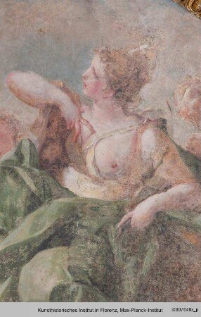 Apoll als Sonnengott zwischen Allegorien der vier Elemente : Allegorie der Erde & Ceres