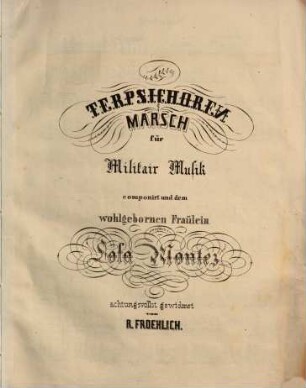 Terpsichoren Marsch : für Militair Musik
