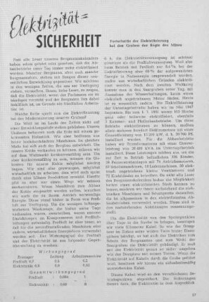 Elektrizität = Sicherheit
