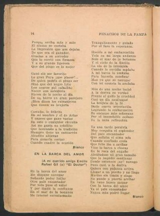 En la barca del amor : (A mi querido amigo Emiliio Rafael Gil (a) "El Doctor")