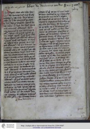 Gerardus Leodinensis O. Cist.(?): Liber de doctrina et praeparatione cordis ...
