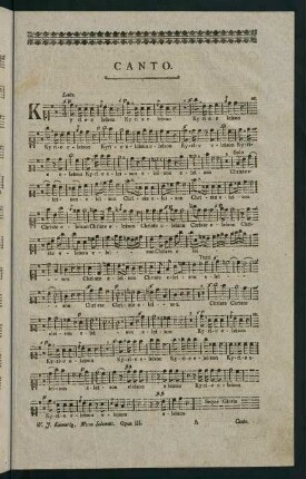 1-8, Missa Solemnis. Opus III. Canto.