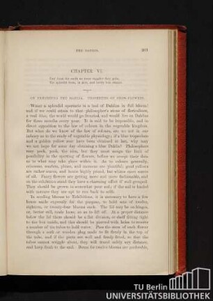Chapter VI. On exhibiting the Dahlia. Properties of show-flowers.