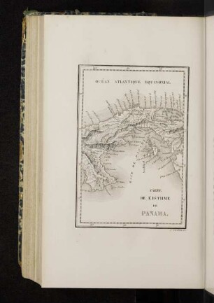 Carte de L´ Isthme de Panama.
