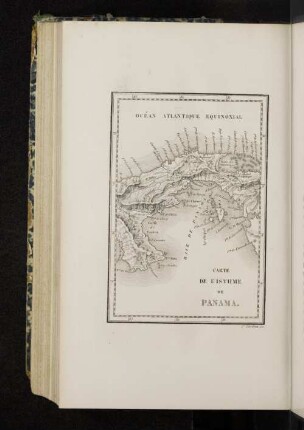 Carte de L´ Isthme de Panama.