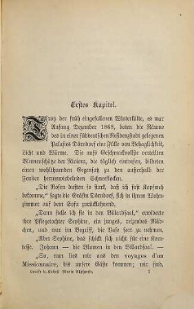 Marie Alphonse : Erzählung aus der modernen Gesellschaft