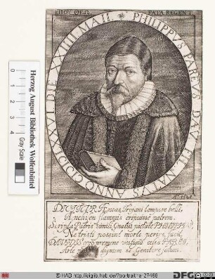 Bildnis (Johann) Philipp Pareus (eig. Wängler)