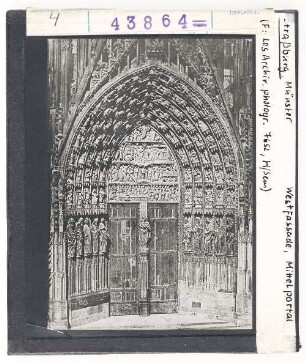 Straßburg, Münster: Westfassade, Mittelportal