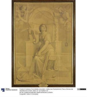 Das befreite Jerusalem. Karton zum Deckenbild im Tasso-Zimmer der Villa Massimi in Rom