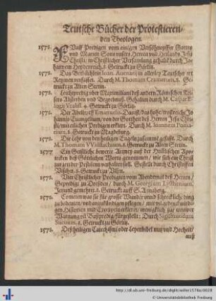 Teutsche Bücher der Protestierenden Theologen.