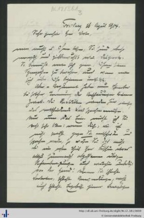 Brief vom 16.04.1904.