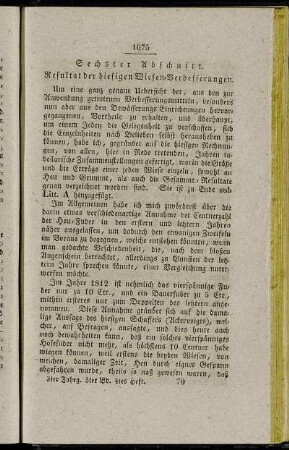 Sechster Abschnitt. - Achter Abschnitt.