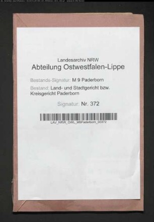 Ehem. Domkapitular Freiherr Clemens August v. Schorlemer zu Paderborn