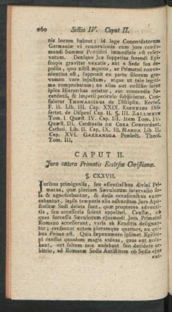 Caput II. Jura coetera Primatis Ecclesiae Christianae